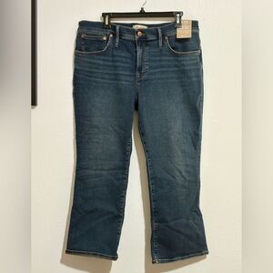 NWT MADEWELL mid-rise kick out jeans